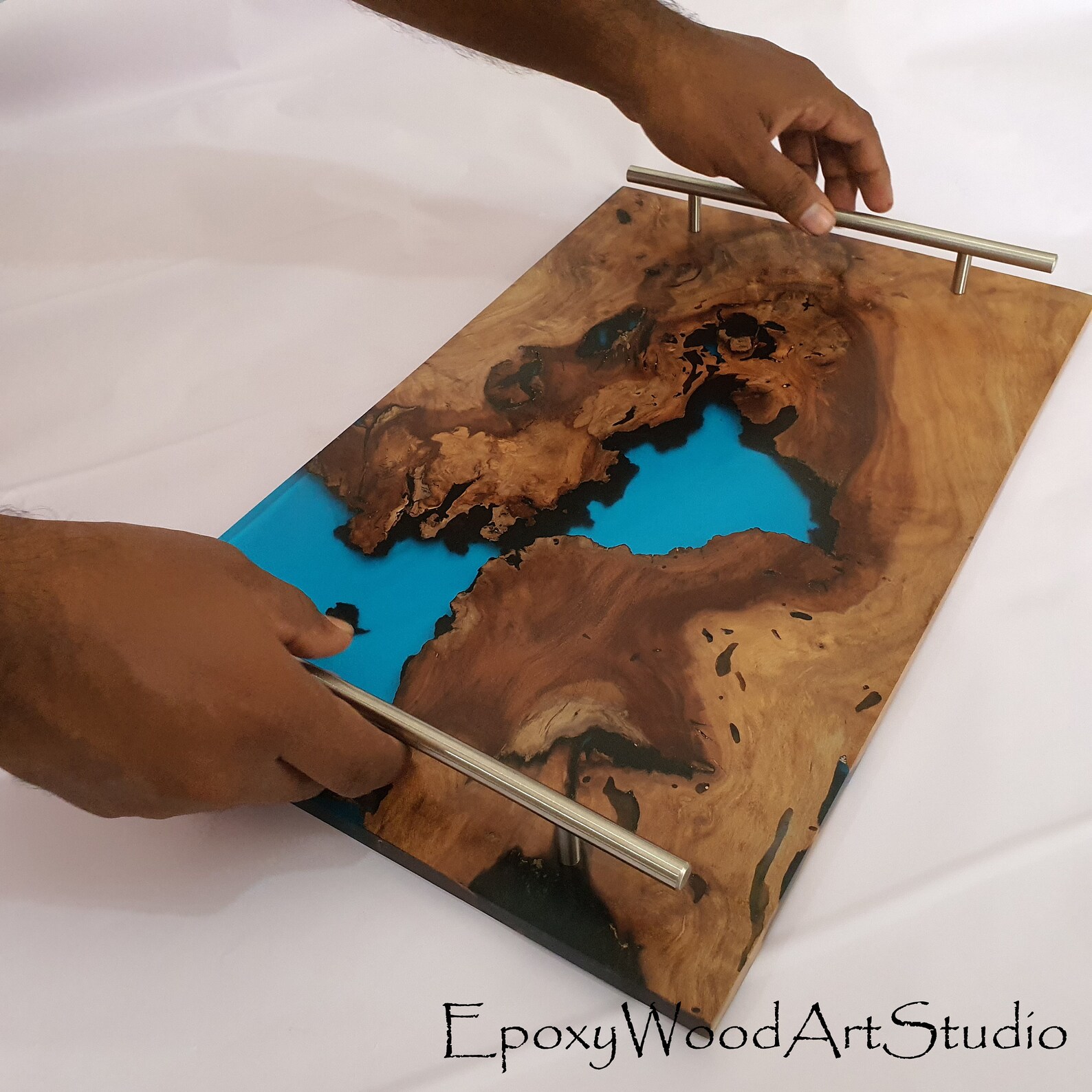 Epoxy Tray / Serving Tray / Resin Tray / Bathroom Tray Etsy