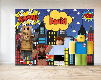 Roblox Party Decor Etsy - roblox hintergrund