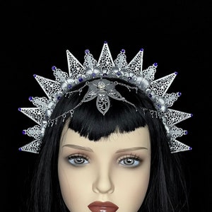 Faye headband: fairytale crown, fairy queen, cosplay accessory,  alternative accessories, gothic wedding, pagan handfasting, fantasy