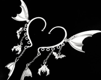 Bat Wing Ear Cuff: Gothic Vampire Cosplay Ear Wrap
