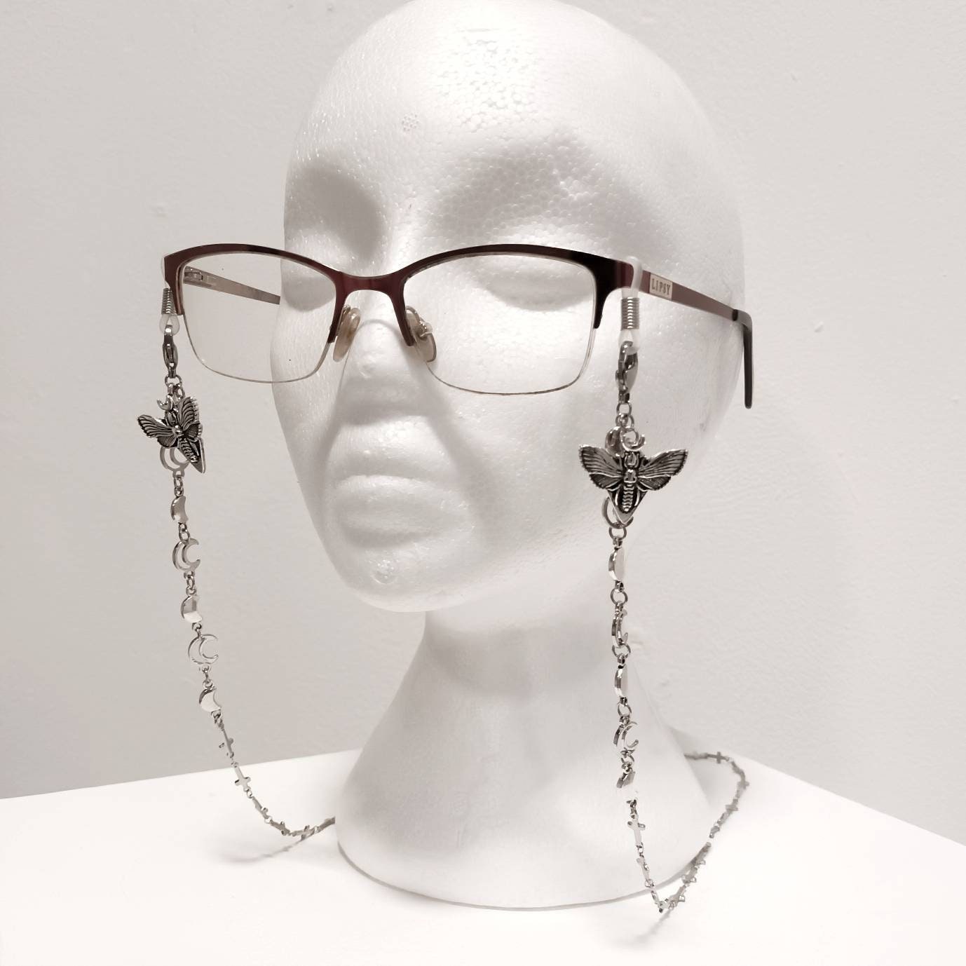 Moth Eyeglass Chain Moth pendant eyeglass chain, fashionable women main image 4