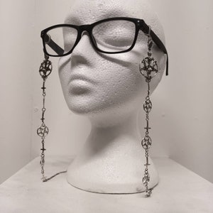 Lilith Glasses Chain: Gothic Eyewear,goth Accessories, Alt Lilith Glasses Chain: Gothic Eyewear,goth Accessories, Alt