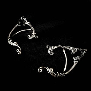 Fairytale elf cuffs: fantasy ear cuffs, cosplay accessories,  alt accessory,  alternative earring, gothic jewellery, fairy ears, elven, goth