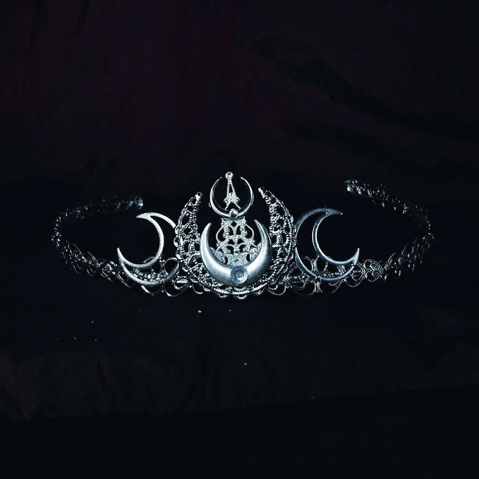Selene Tiara Moon Goddess Headwear Gothic Crown Witch Etsy UK