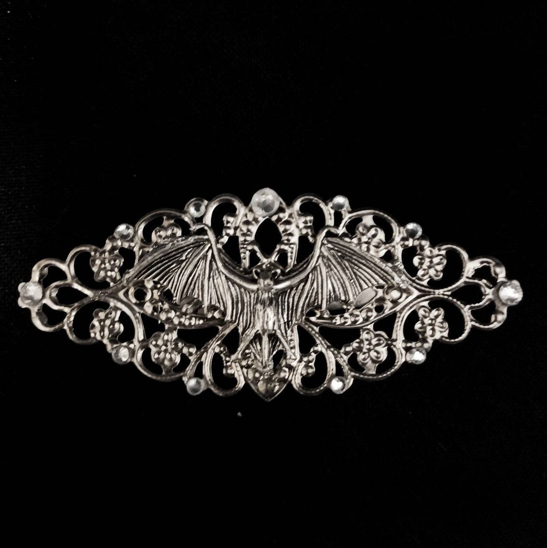 Nosferatu Clip Gothic Accessory, Goth Hairclip, Alt Barrette