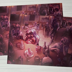 Genshin Impact Eula x Amber EulAmber Zine Art Print Featuring Mondstadt Characters