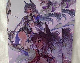 Honkai Star Rail XianZhou Luofu Women Art Print Featuring Tingyun, Yukong, Fuxuan