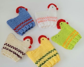 Knitted Easter Chicks | Chocolate Egg Holders | Chocolate egg covers | Egg cosy | Creme Egg Cosy | Creme egg cover | Easter chicks