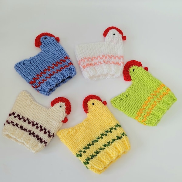 Knitted Easter Chicks | Chocolate Egg Holders | Chocolate egg covers | Egg cosy | Creme Egg Cosy | Creme egg cover | Easter chicks