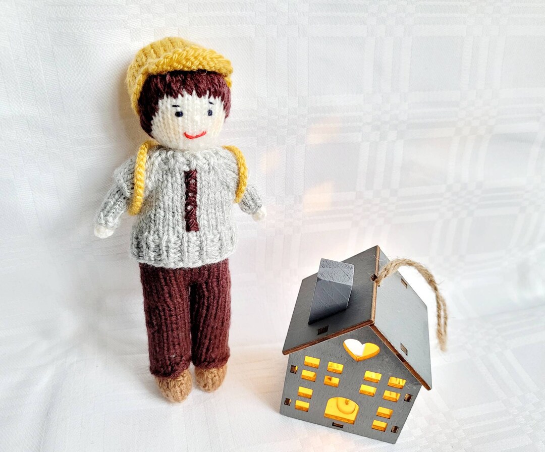 Tiny Knitted Doll Knitted Doll Cute Dolly Tiny Doll Handmade Doll - Etsy