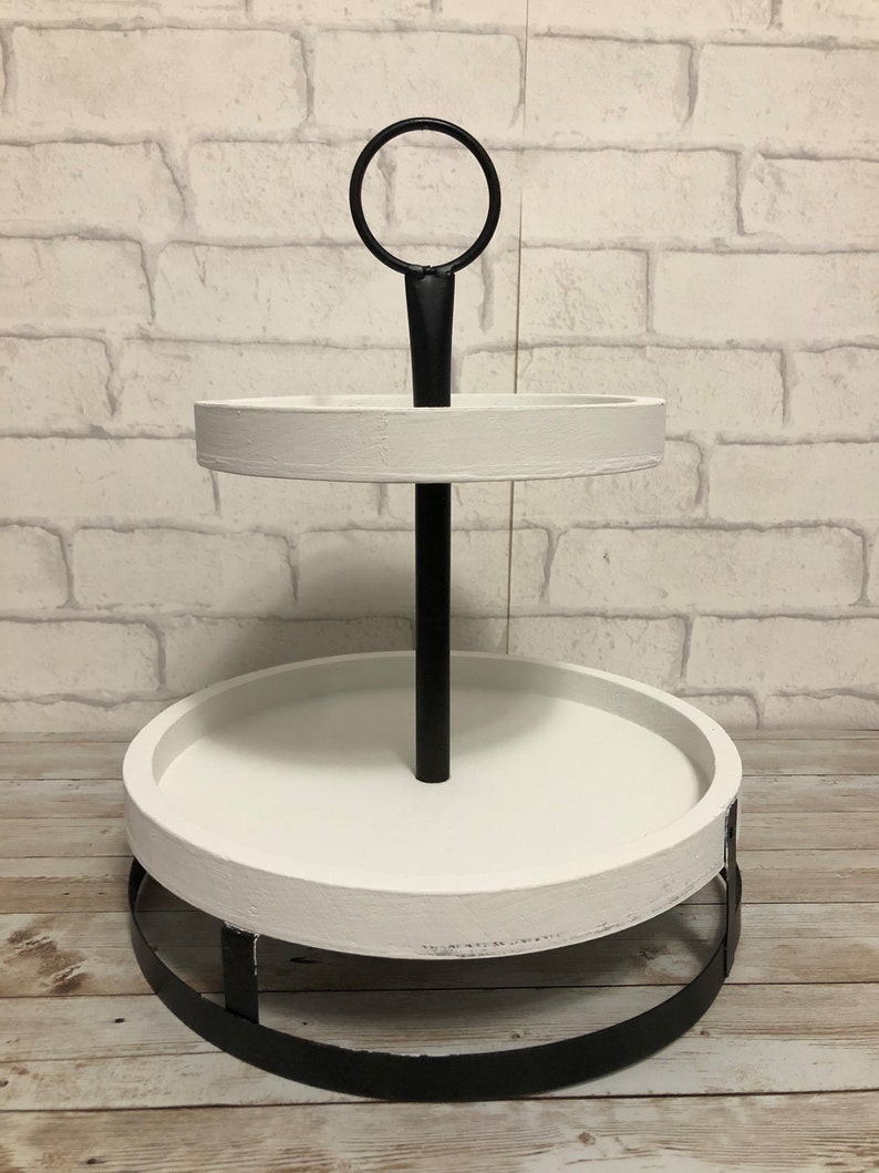 Two Tiered Tray Display Tray Kitchen Display Tray Etsy
