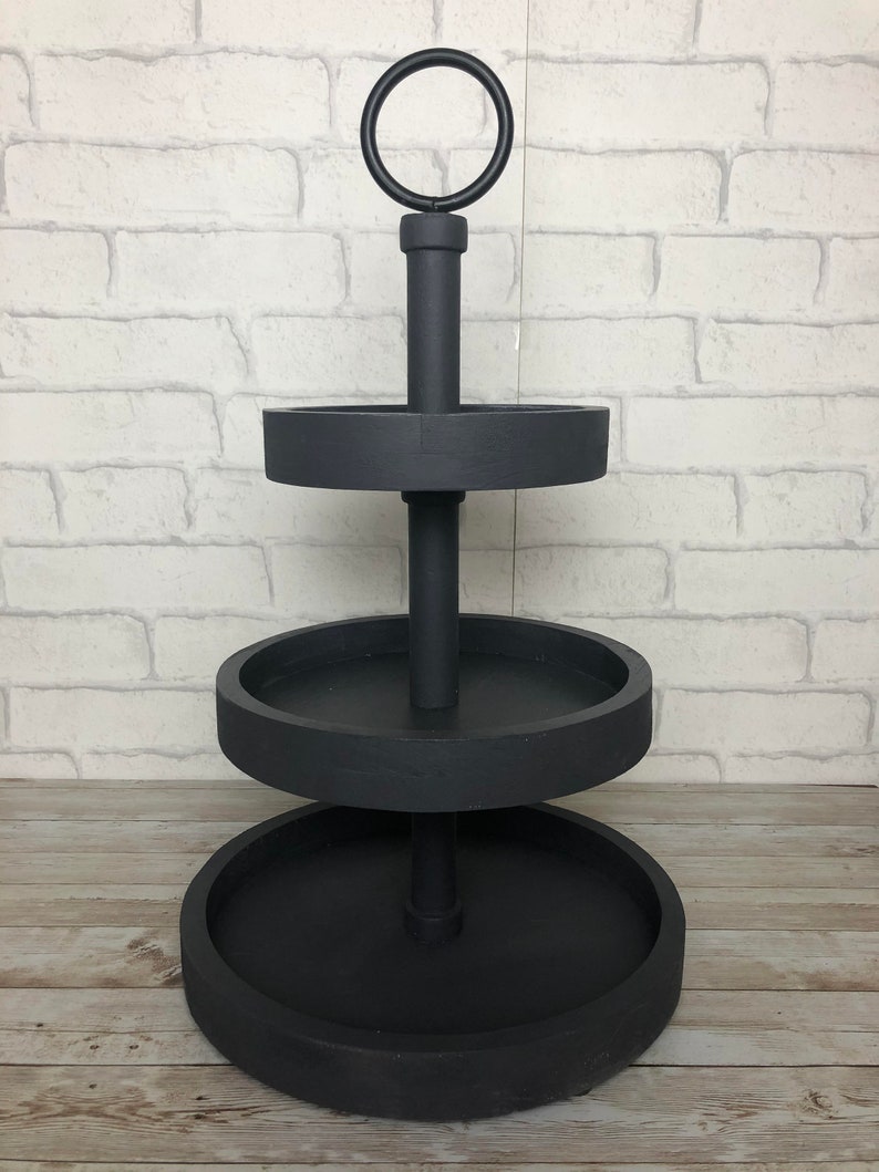 Three Tiered Tray Display Tray Kitchen Display Tray Etsy