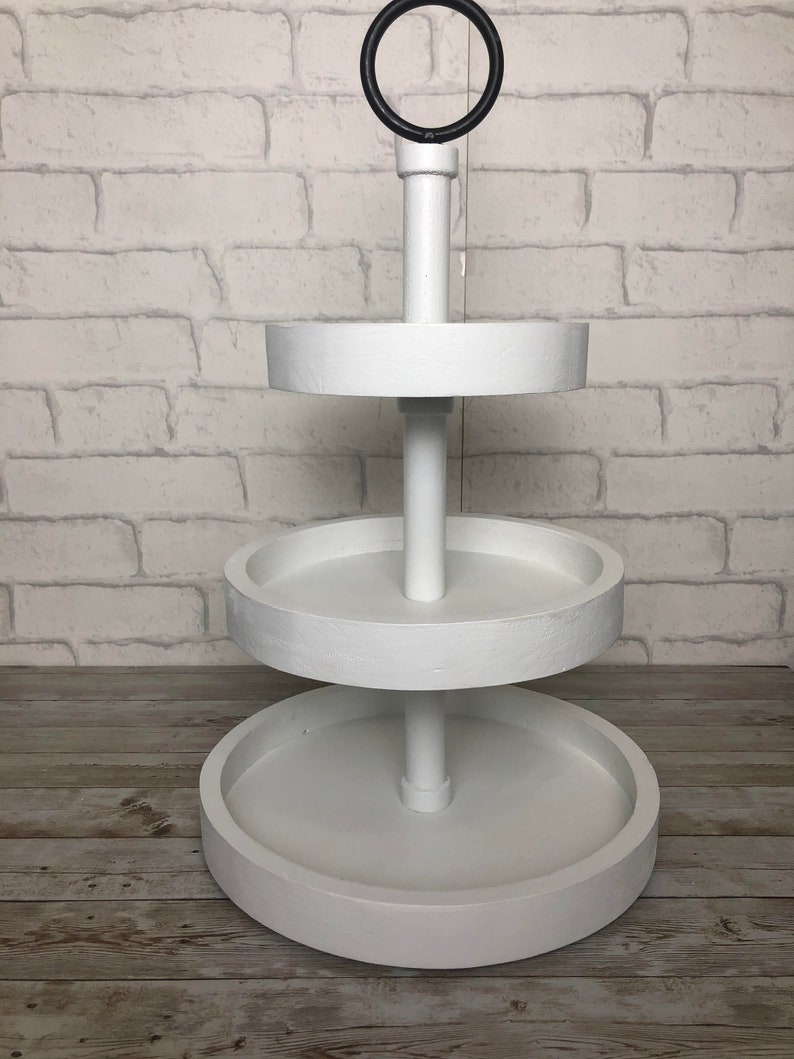 Three Tiered Tray Display Tray Kitchen Display Tray Etsy
