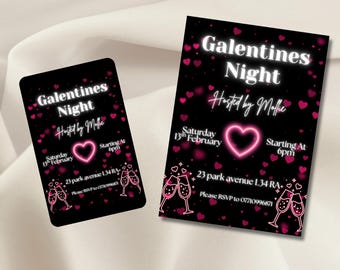 Galentines Girls Night Digital Invitation, Galentines Day Invitation, Galentines Digital Invitation, Galentines Day Party, Galentines Dinner