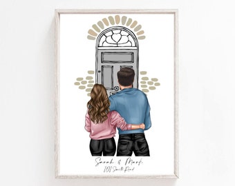 Personalised Couple Print,New Home Couple Print,New Home Print,First Home Couple Print,First Home Print,Girlfriend Print,Boyfriend Print