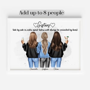 Personalised Sisters Print, Birthday Gift For Sister, Christmas Gift For Sister, Personalised Sister Gift, Sisters Quote Print, Unique Gift