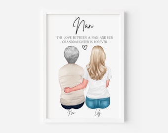 Personalised Gift For Nanny, Nanny Gifts, Grandma Gifts, Nana Gifts, Gifts For Nan, Nanny Print, Nan Print, Grandma Gift, Nanny Christmas