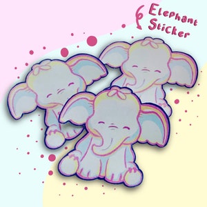 Pegatina de elefante