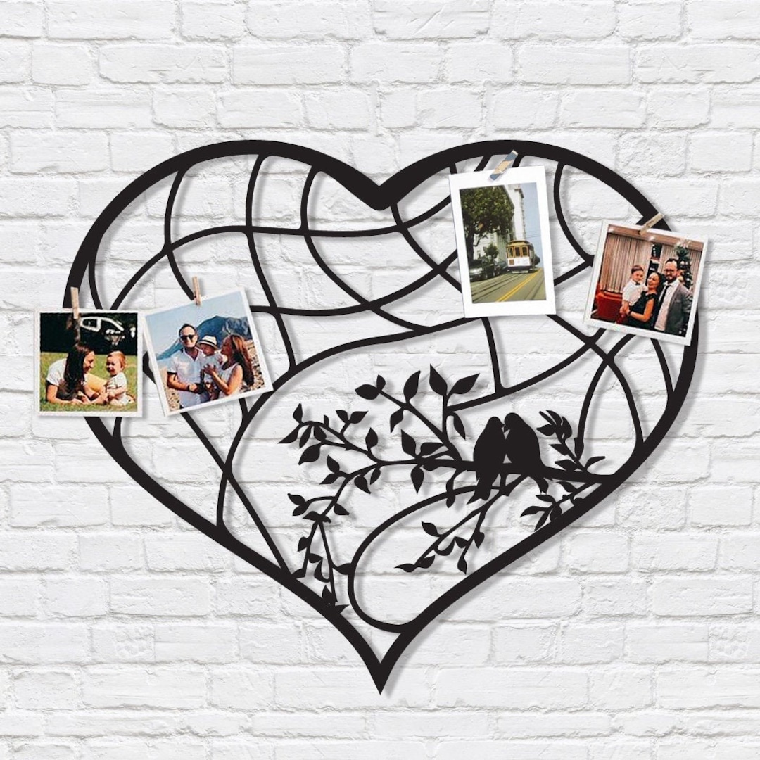 Love Birds Metal Wall Art, Metal Wall Sign, Metal Wall Hanging