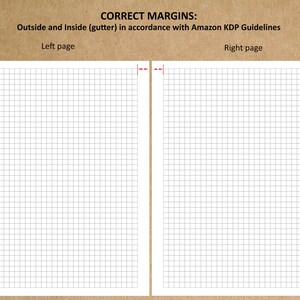 8.5 X 11 GRAPH 4x4 GRID Lined Interior Editable Blank - Etsy