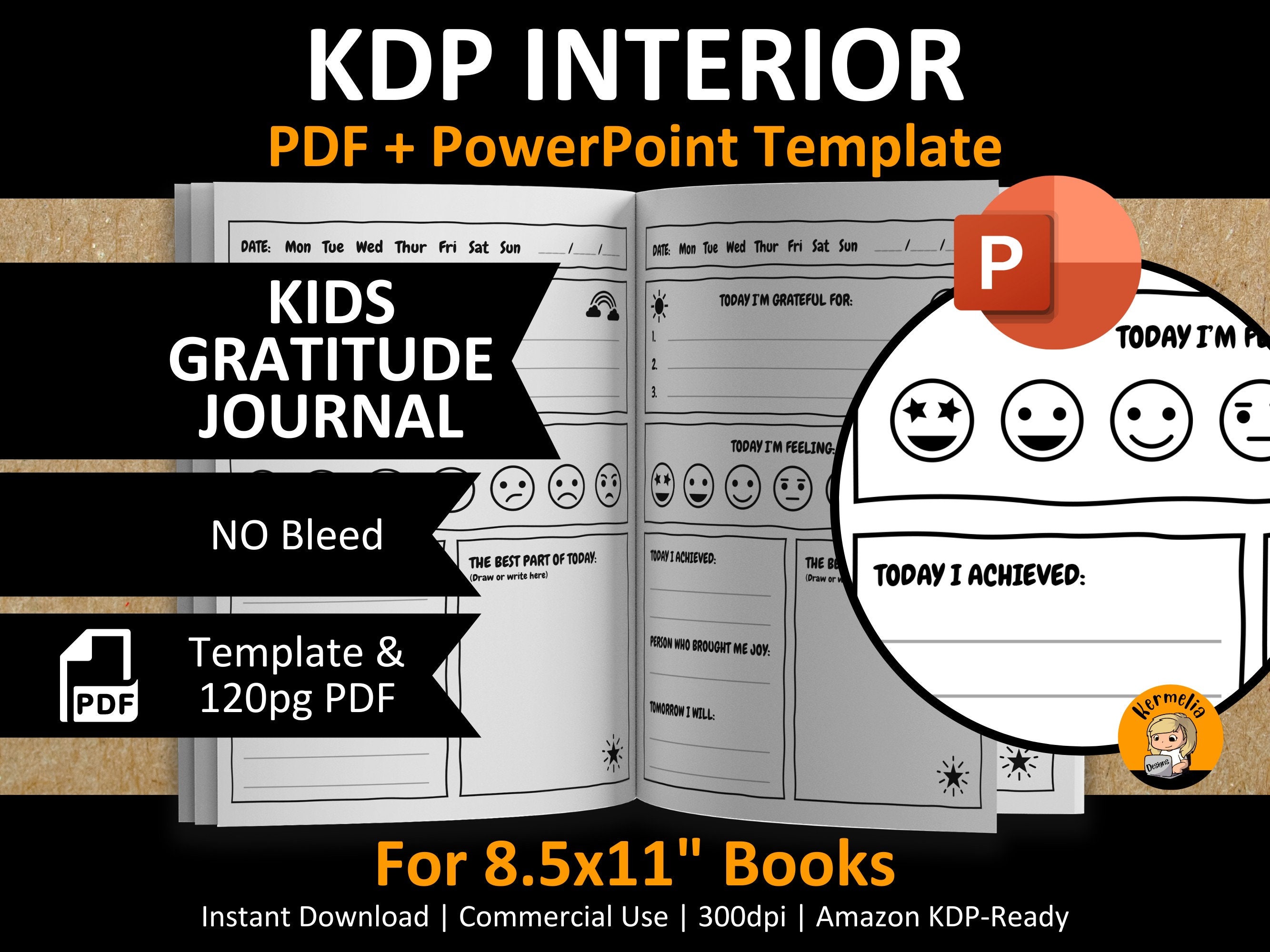 Daily Gratitude Journal For Women KDP Interior