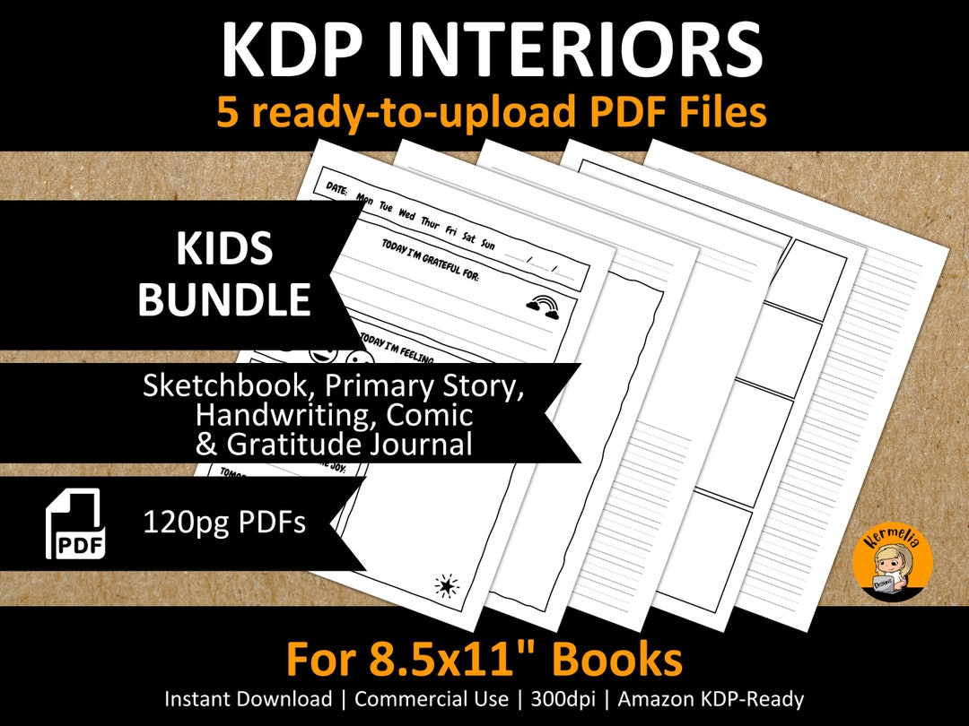 8.5x11 KIDS SKETCHBOOK Interior Template