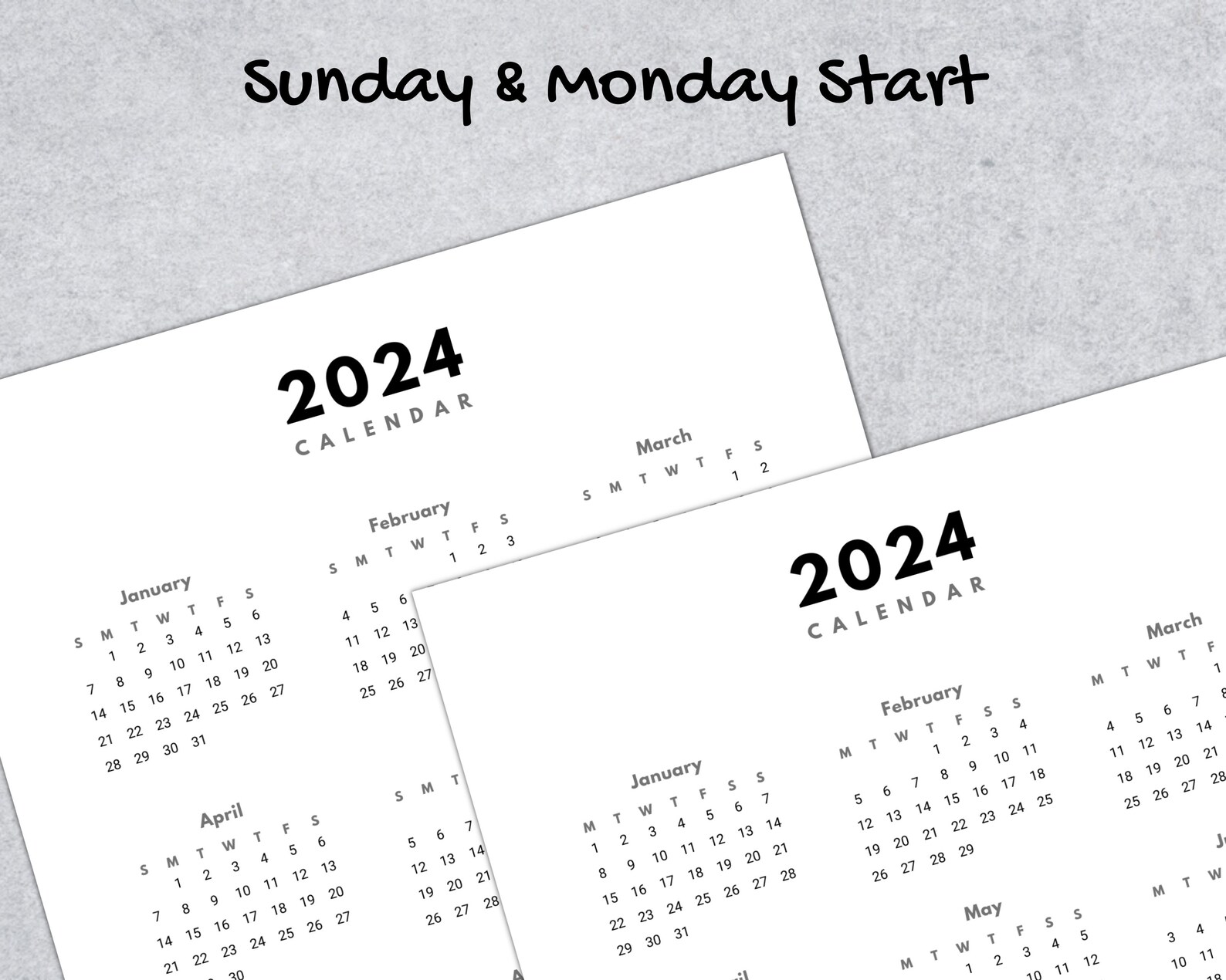 2023 2024 2025 year to view calendar printable pdf canva template