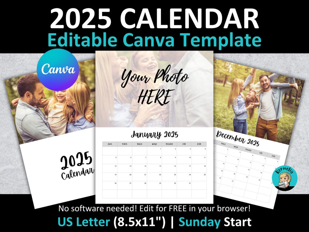 US Letter 8 5x11 2025 CALENDAR CANVA Template Sunday Start Simple us-letter-8-5x11-2025-calendar-canva-template-sunday-start-simple
