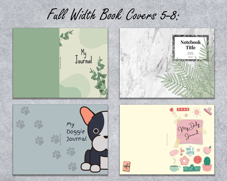 Canva 6x9" KDP PAPERBACK Book Cover Templates Editable Bundle Set #2 ...