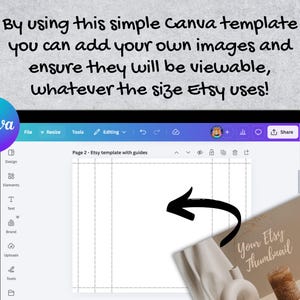 2026 ETSY Thumbnail Listing Image Template for Sellers | CANVA Cropping Template | Portrait Square Landscape 4:3 All Ratios image 5