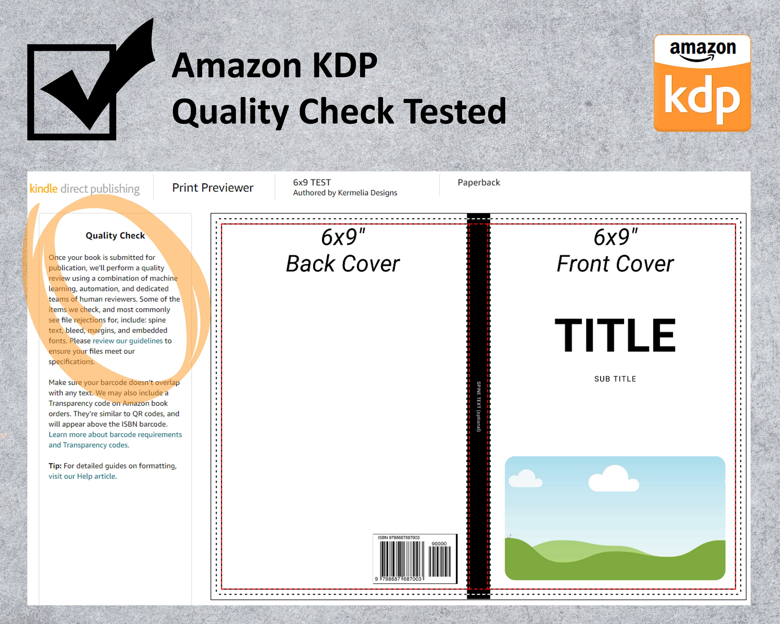 Canva 6x9 KDP PAPERBACK COVER Templates Editable Bundle - Etsy