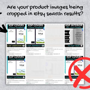 2026 ETSY Thumbnail Listing Image Template for Sellers | CANVA Cropping Template | Portrait Square Landscape 4:3 All Ratios image 2