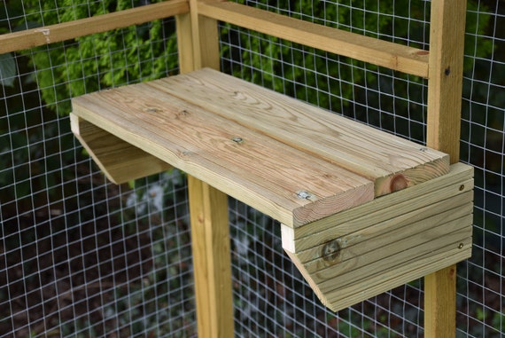 Catio / Cat Enclosure Accessories Shelves & Corner Shelves Handcrafted in  the UK 