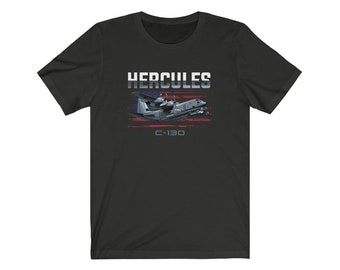 C-130 Hercules American Flag T-Shirt 1