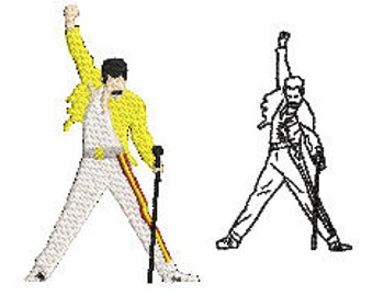 Disegni di ricami Freddy Mercury.
