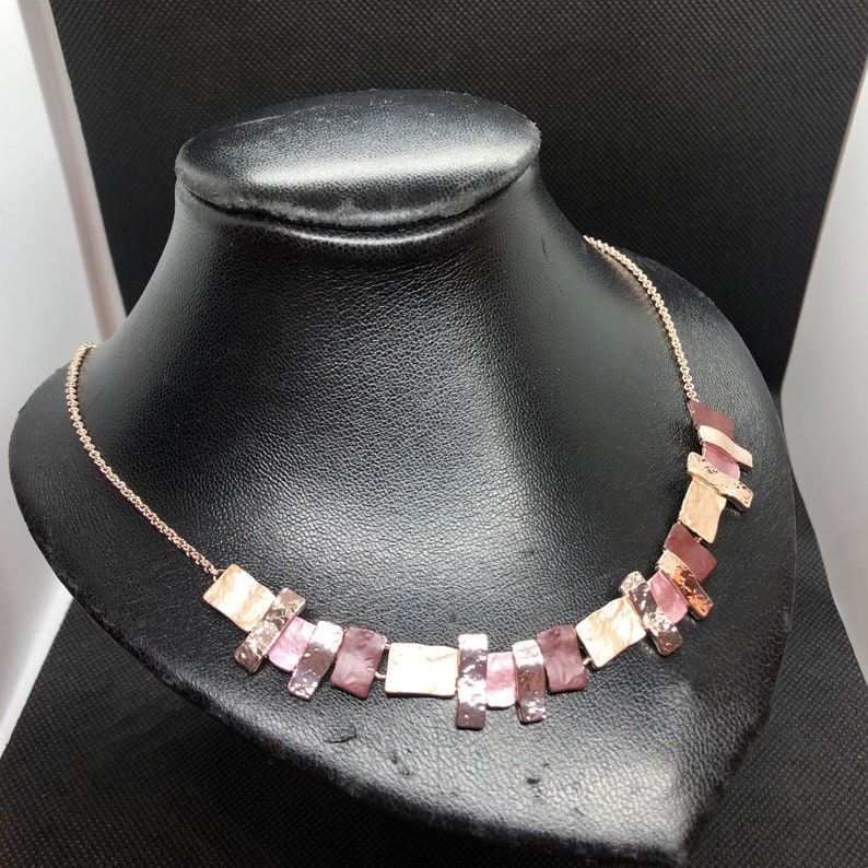 Gold Rose Zama and Enamel 4 necklace available in 2 colors