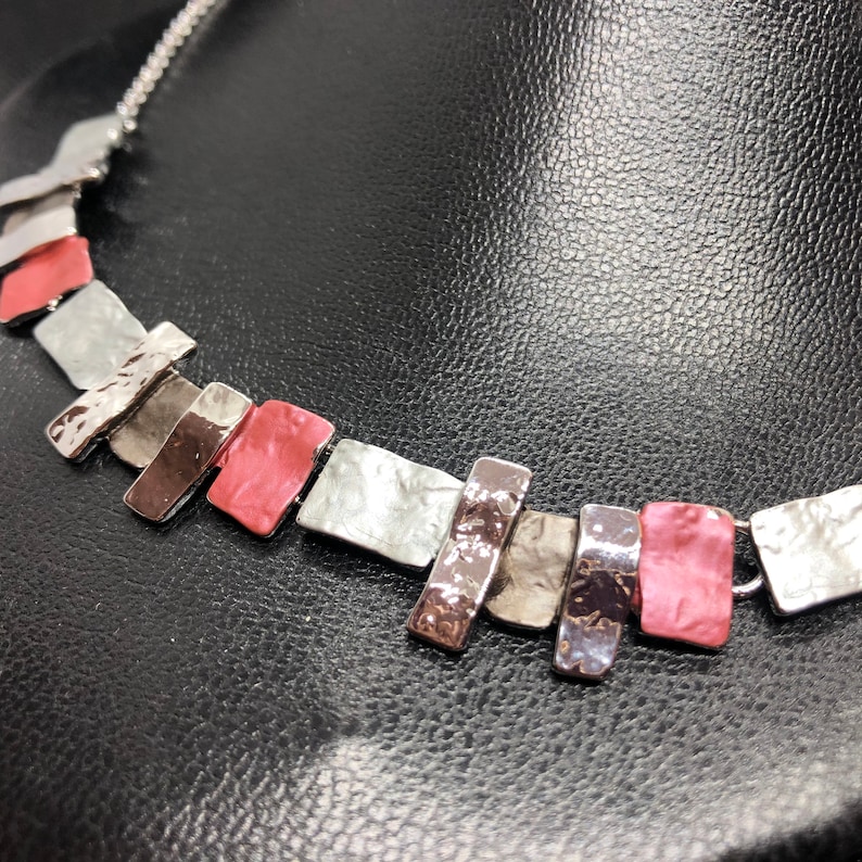 Gold Rose Zama and Enamel 4 necklace available in 2 colors