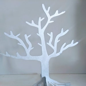 Jewellery Stand Tree - Pantalla de sobremesa para adornos y adornos - Archivos cortados con láser - archivos digitales svg + dxf Glowforge ready