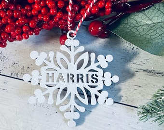 Customizable Snowflake File - Laser Cut Files digital svg, dxf files for crafts, laser cutting and engraving for Glowforge + Others