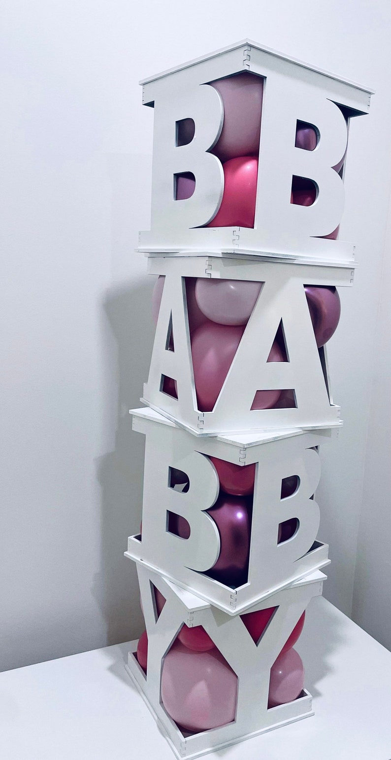 Alphabet Letter Cubes for Glow forge - Parties, Weddings, Bridal Showers and Home Decor - Laser Cut Files box initials character svg image 9