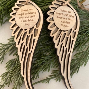 In Memory Angel Wing File - 26 name options - Laser Cut Files svg, dxf files for crafts, laser cutting and engraving for Glowforge + Others
