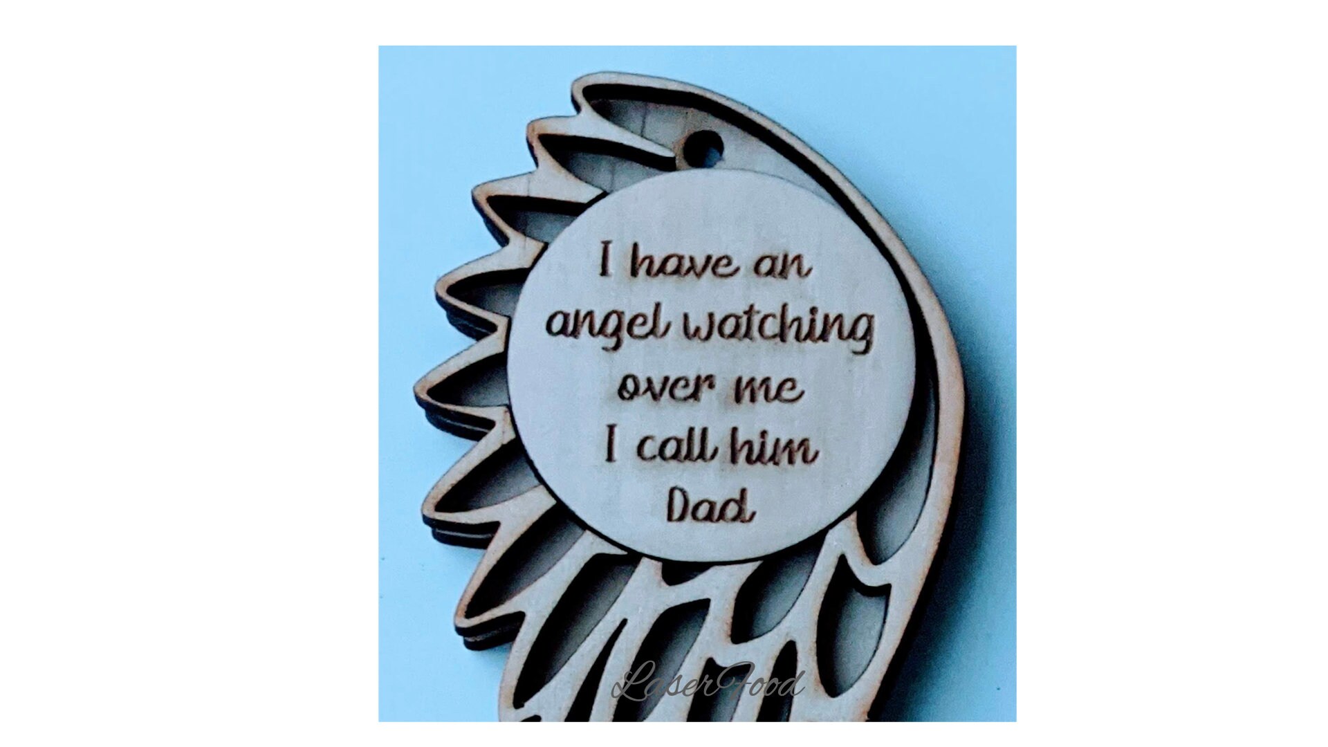 In Memory Angel Wing File 26 Name Options Laser Cut Files - Etsy