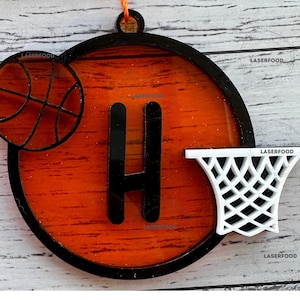 BasketBall Alphabet Paint Kit SVG File - Laser Cut Files digital files for crafts, laser cutting and engraving for Glowforge + Others