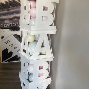 Alphabet Letter Cubes for Glow forge - Parties, Weddings, Bridal Showers and Home Decor - Laser Cut Files box initials character svg image 7