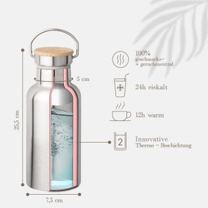 Ecoroyal drinkfles RVS 750ml - thermosfles voor kinderen & volwassenen - bidon is lekvrij - thermosfles