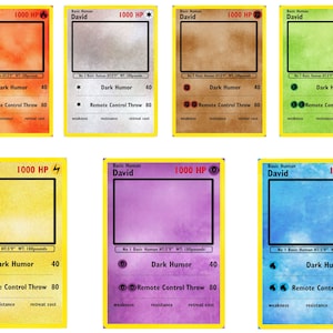 Personalisierte Spielkarten DIGITAL DOWNLOAD, Spielkarten Rohlinge | Png-Dateien | Feuer Wasser Electric Earth Psychic Grass Normal Metal + mehr