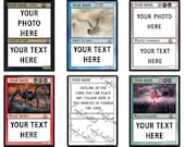 パーソナライズされたトランプ デジタルダウンロード、MTGカード 