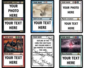 Personalised Inspired Playing Cards DIGITAL DOWNLOAD, MTG Card Blanks | Png  Files | Boyfriend, Husband, Gift for Him, Gift for Son - Etsy Norway