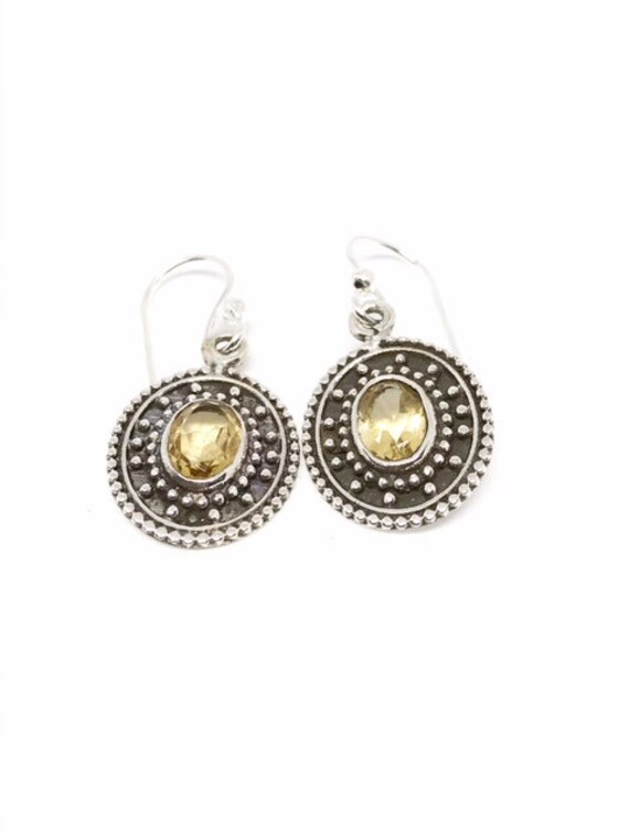AAA Rated Citrine Earrings, Sterling Silver Earrin