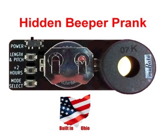 April Fool's Prank, Miniature Hidden Annoying Random Beeper: Joke, Gag, Made in USA